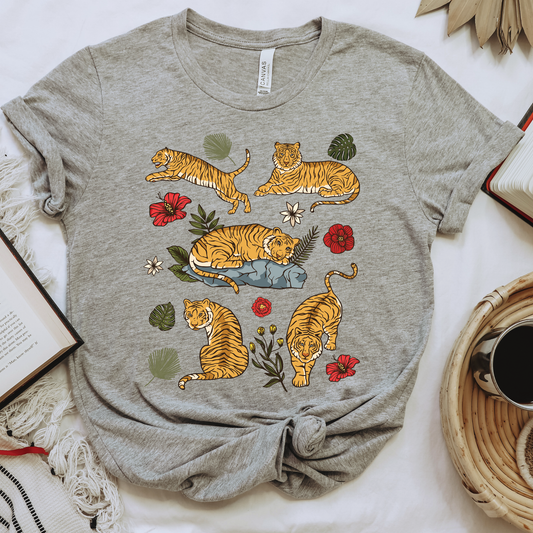 Tigers // Unisex Tee // 3 COLORS - Heart & Hive Designs