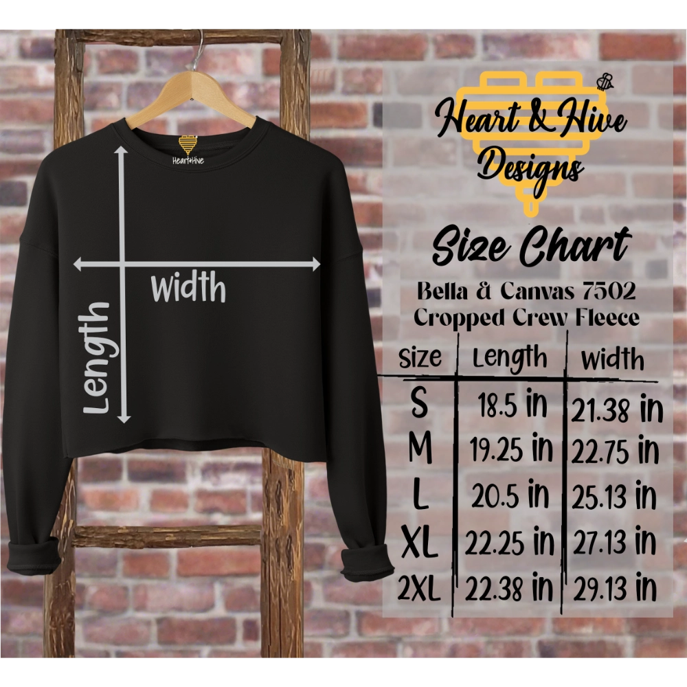 In My Terrible // Cropped Crew Fleece // 2 Colors - Heart & Hive Designs