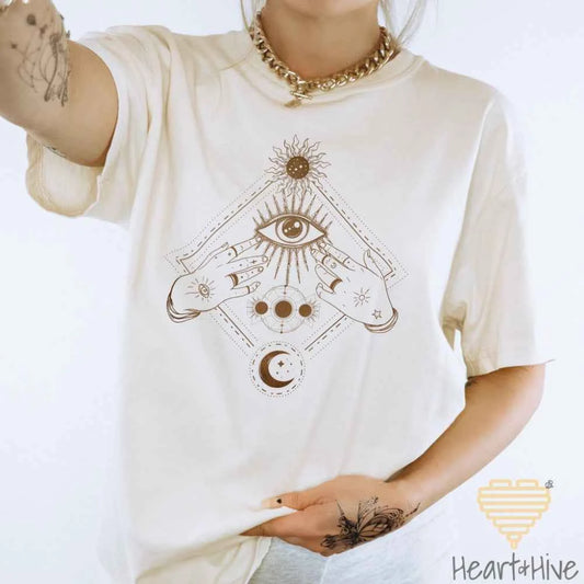 Bronze All Seeing Eye // Unisex Tee // 3 COLORS