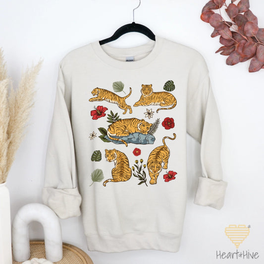 Tigers // Pullovers // SAND - Heart & Hive Designs