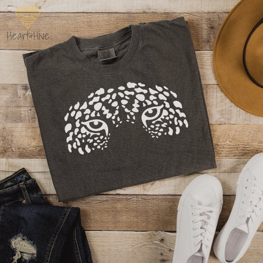 White Jaguar Eyes // Unisex Tee // 2 COLORS - Heart & Hive Designs
