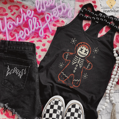 Creepy-Cute Skeleton Gingerbread // BLACK