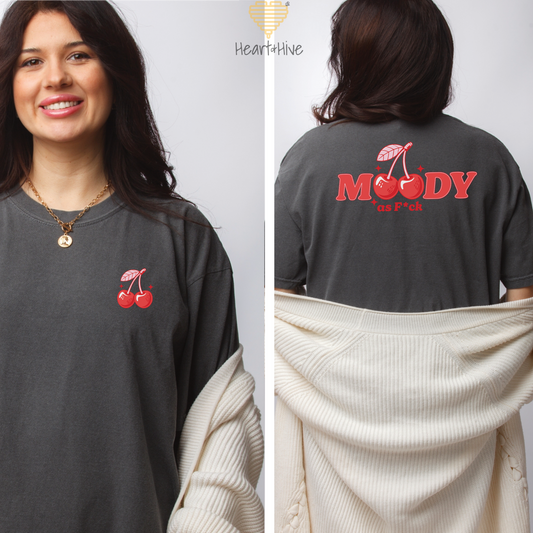 Moody // Double-Sided Unisex Tee // 4 COLORS