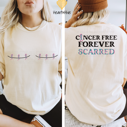 BRCA Double Mastectomy Forever Scarred // Unisex Tee // 4 COLORS