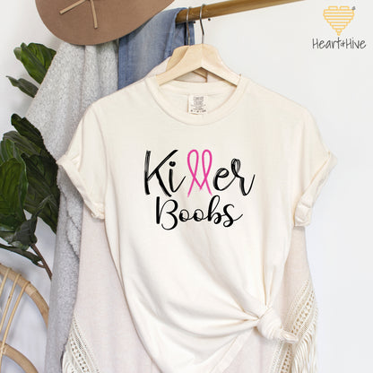 Killer Tits, Boobs or Tatas Breast Cancer // Unisex Tee // 4 COLORS