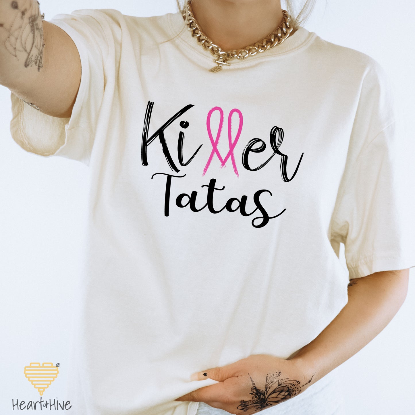 Killer Tits, Boobs or Tatas Breast Cancer // Unisex Tee // 4 COLORS