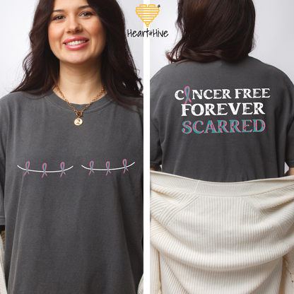 BRCA Double Mastectomy Forever Scarred // Unisex Tee // 4 COLORS