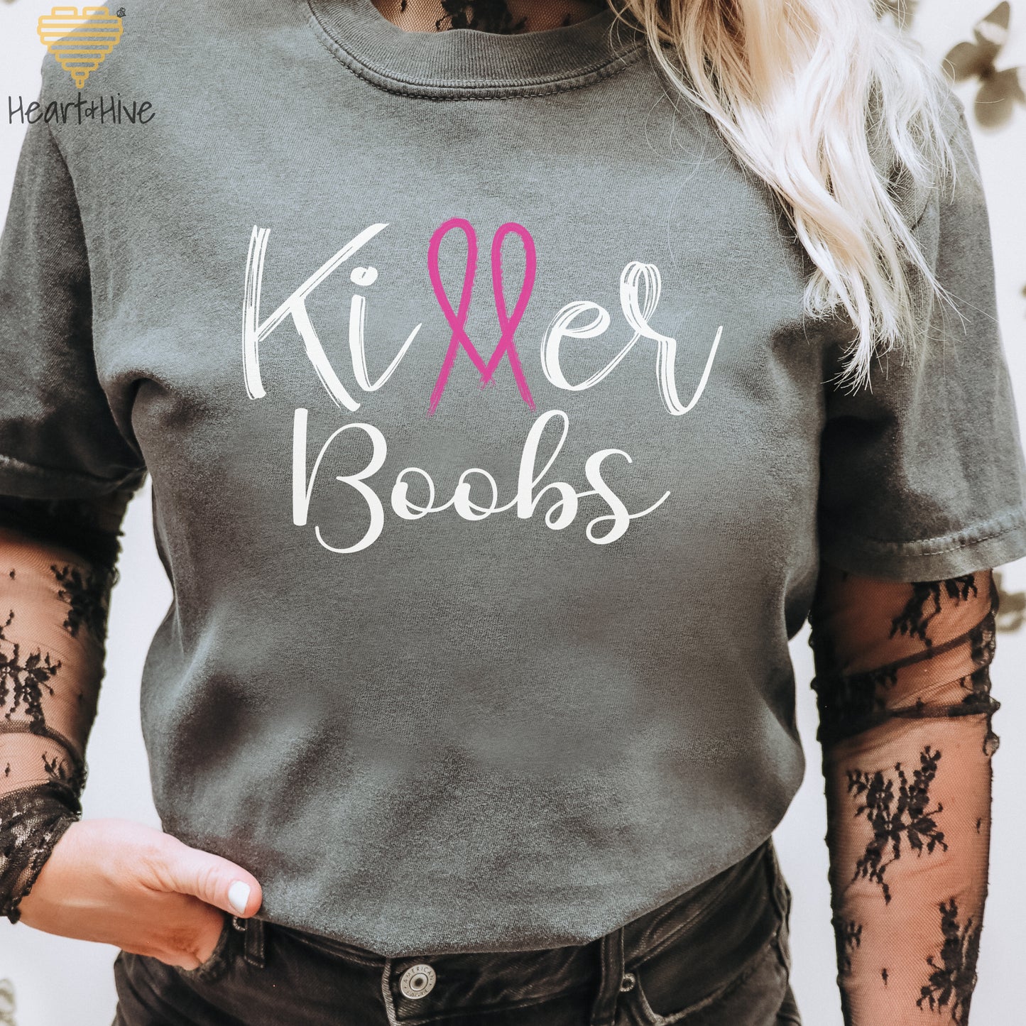 Killer Tits, Boobs or Tatas Breast Cancer // Unisex Tee // 4 COLORS