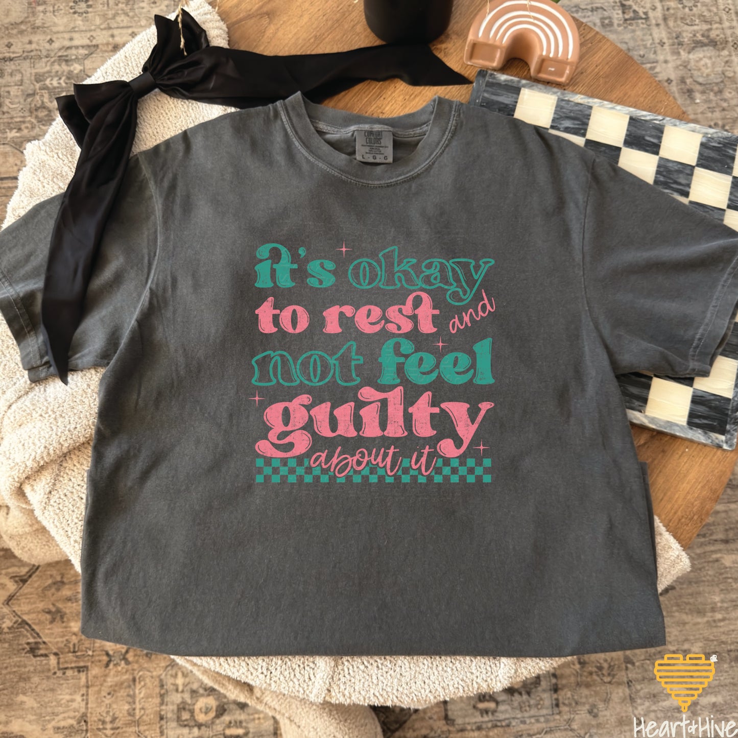 It's Okay to Rest and Not Feel Guilty About It // Unisex Tee // 4 COLORS