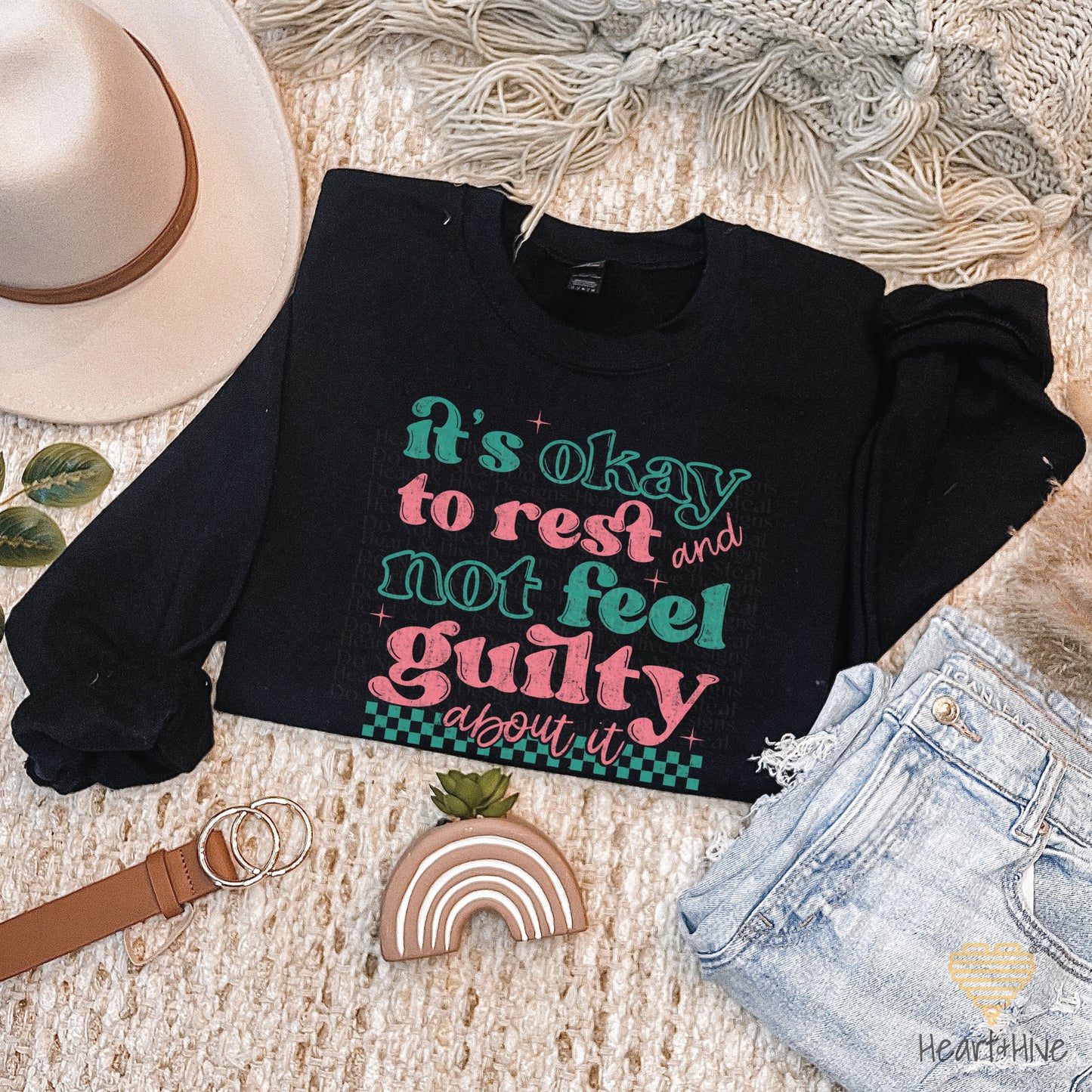It's Okay to Rest and Not Feel Guilty About It // Pullovers // 2 Colors