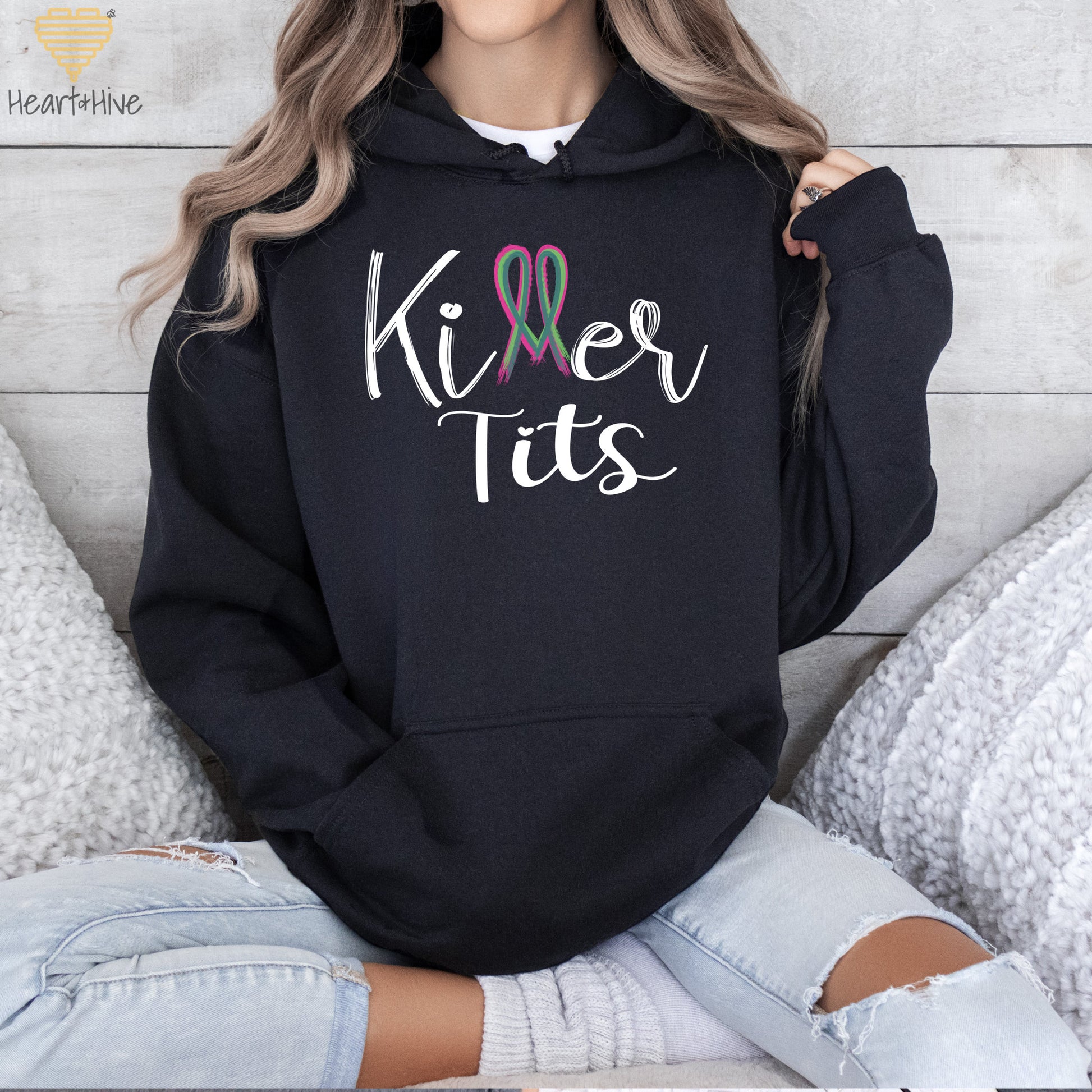 Killer Tits Metastatic Breast Cancer // Pullovers // 2 Colors - Heart & Hive Designs