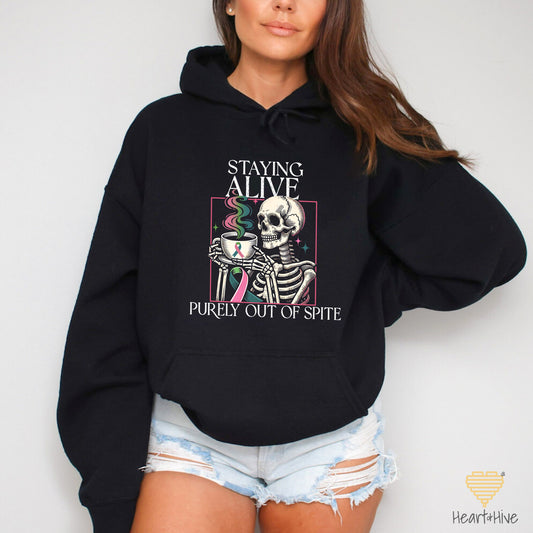 Staying Alive Purely Out of Spite Metastatic Breast Cancer // Pullovers // BLACK