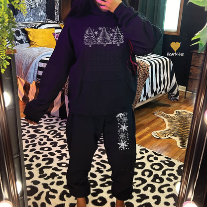 Christmas Tress // Optional Snowflake Sleeves // BLACK