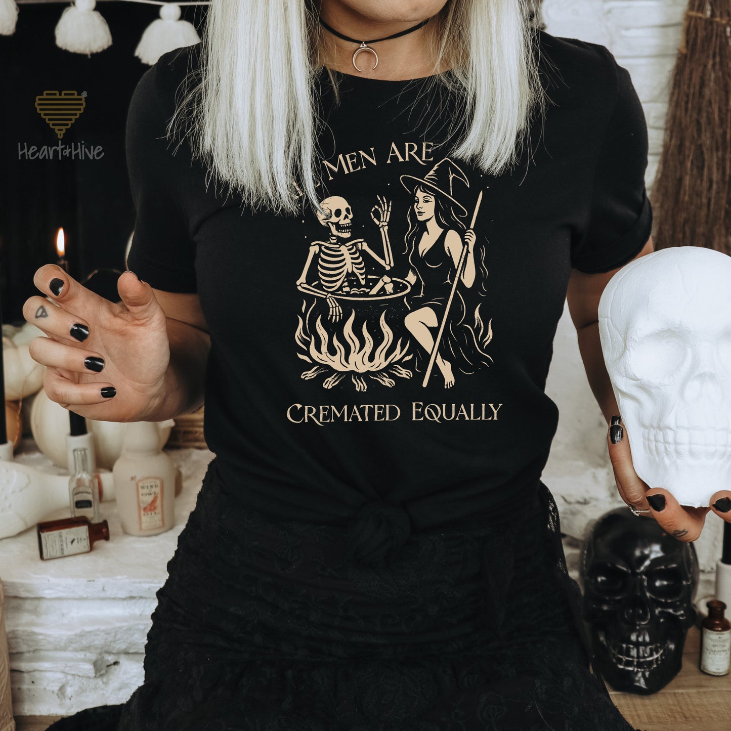 All Men Are Cremated Equally // Unisex Tee // Black - Heart & Hive Designs