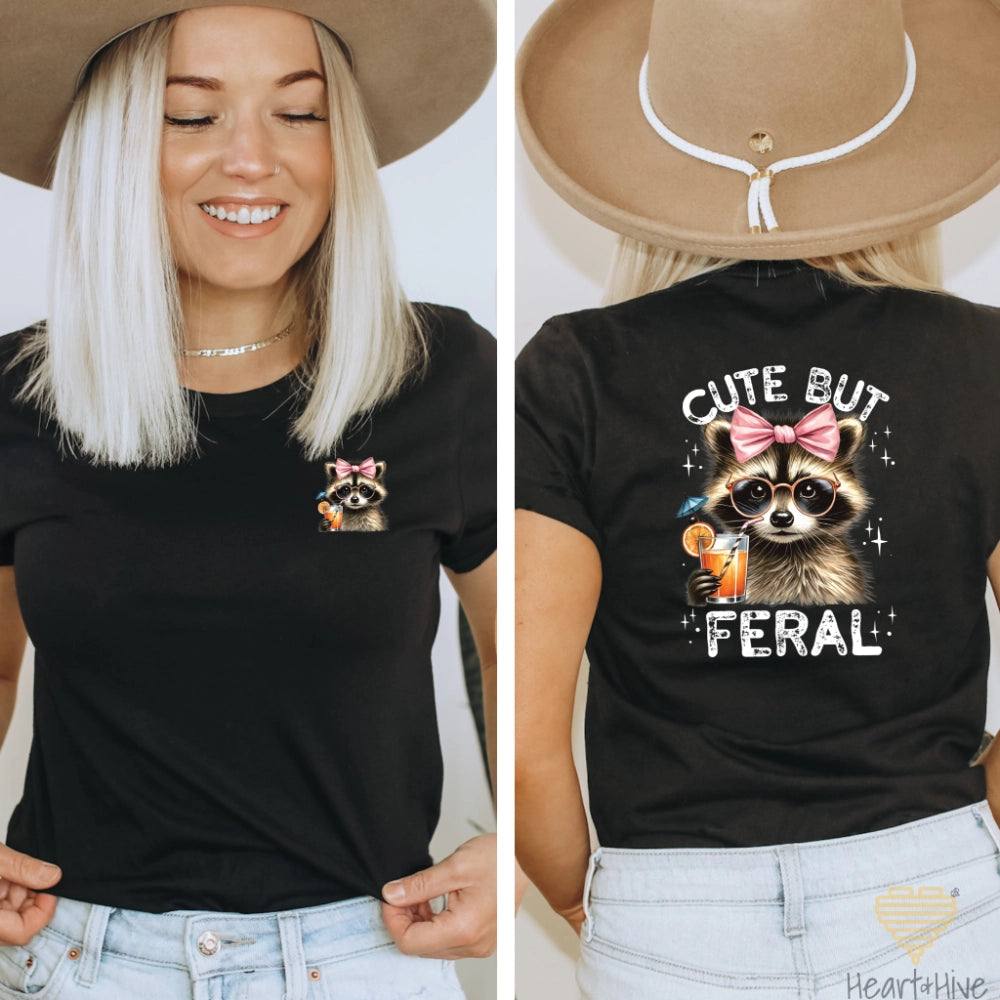Cute But Feral // Double-Sided Unisex Tee // 4 COLORS