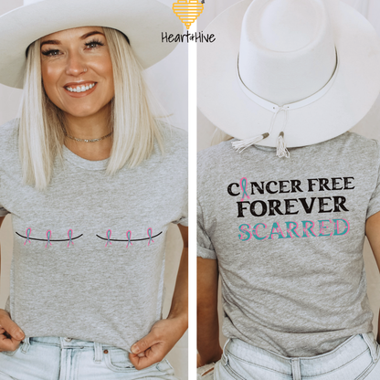 BRCA Double Mastectomy Forever Scarred // Unisex Tee // 4 COLORS