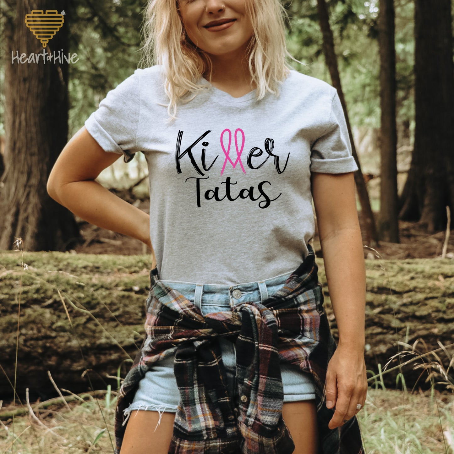 Killer Tits, Boobs or Tatas Breast Cancer // Unisex Tee // 4 COLORS