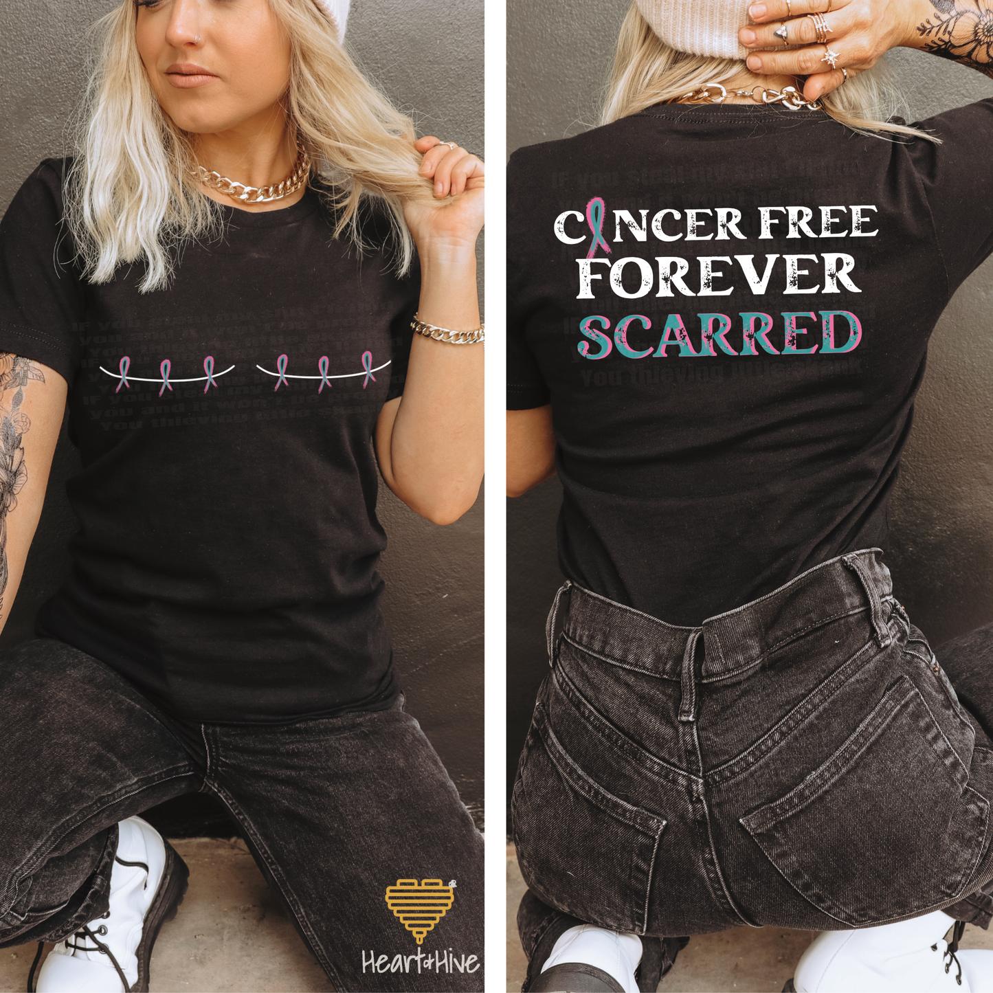 BRCA Double Mastectomy Forever Scarred // Unisex Tee // 4 COLORS
