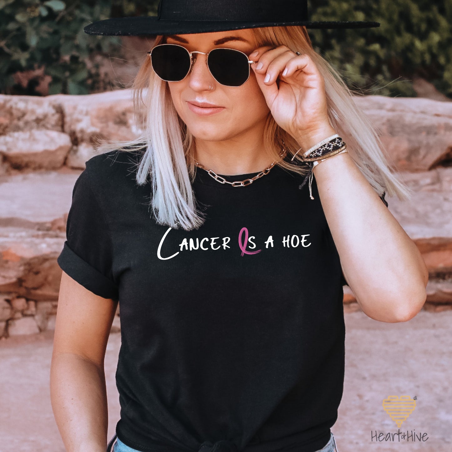 Cancer is a Hoe Breast Cancer // Unisex Tee // 4 COLORS