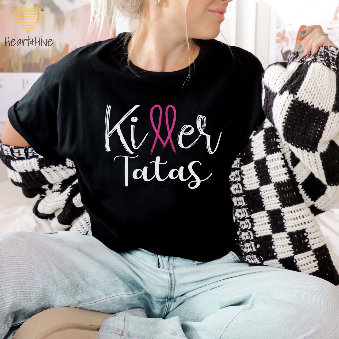 Killer Tits, Boobs or Tatas Breast Cancer // Unisex Tee // 4 COLORS