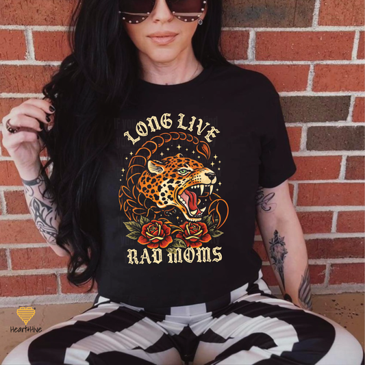 Long Live Rad Moms Tee - Scorpion Jaguar Design // Unisex Tee // Black