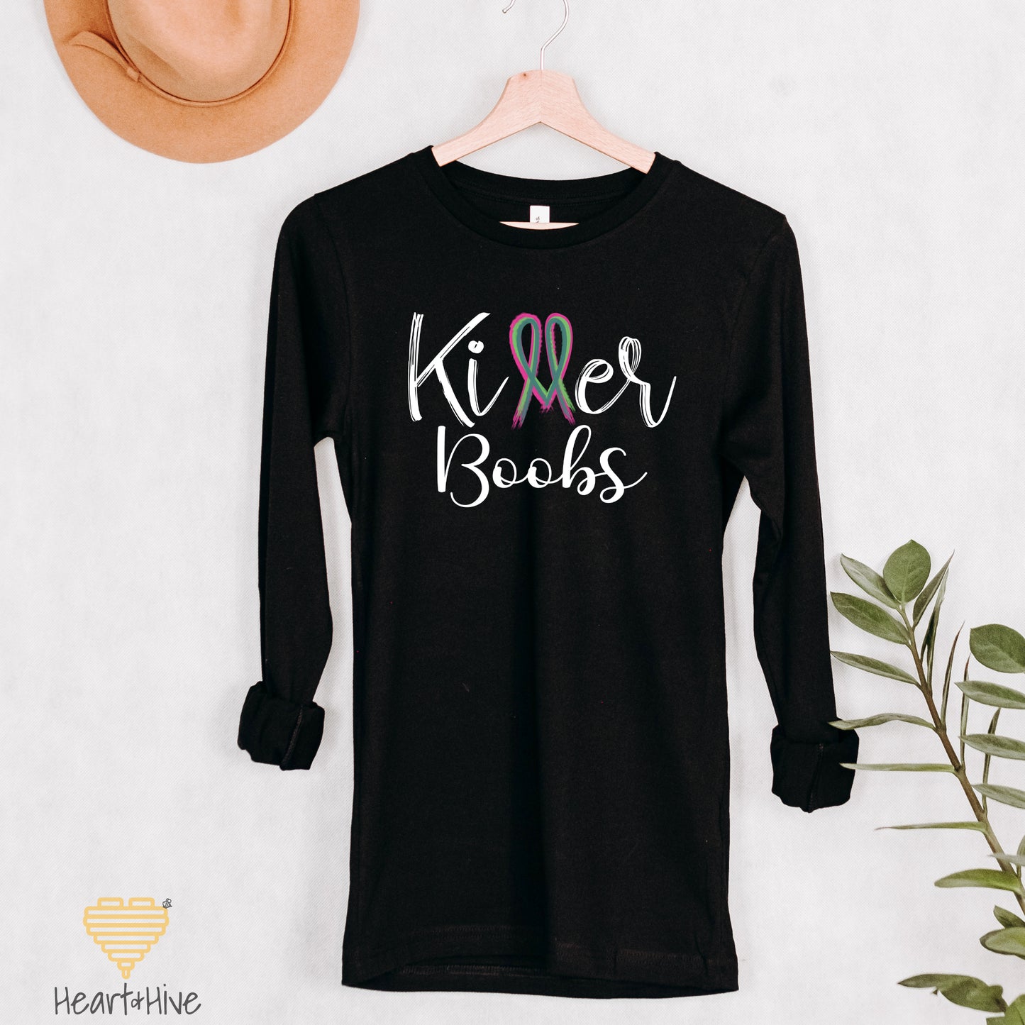 Killer Tits, Boobs or Tatas Metastatic Breast Cancer // Unisex Long Sleeve Tee // 2 COLORS