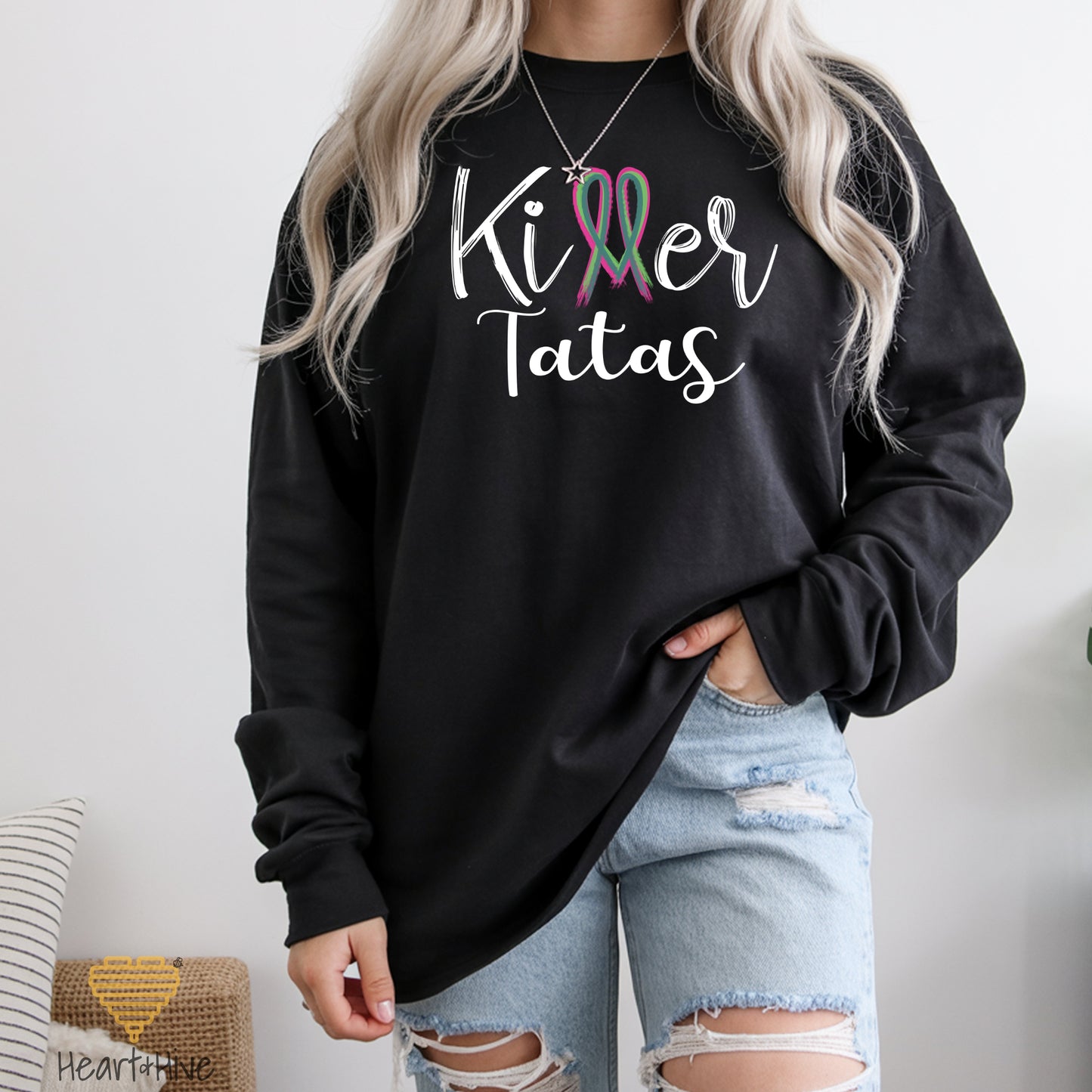 Killer Tits, Boobs or Tatas Metastatic Breast Cancer // Unisex Long Sleeve Tee // 2 COLORS