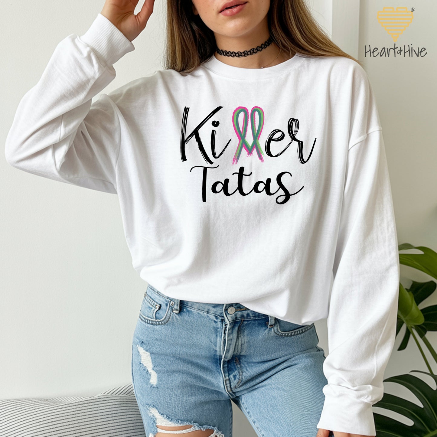 Killer Tits, Boobs or Tatas Metastatic Breast Cancer // Unisex Long Sleeve Tee // 2 COLORS