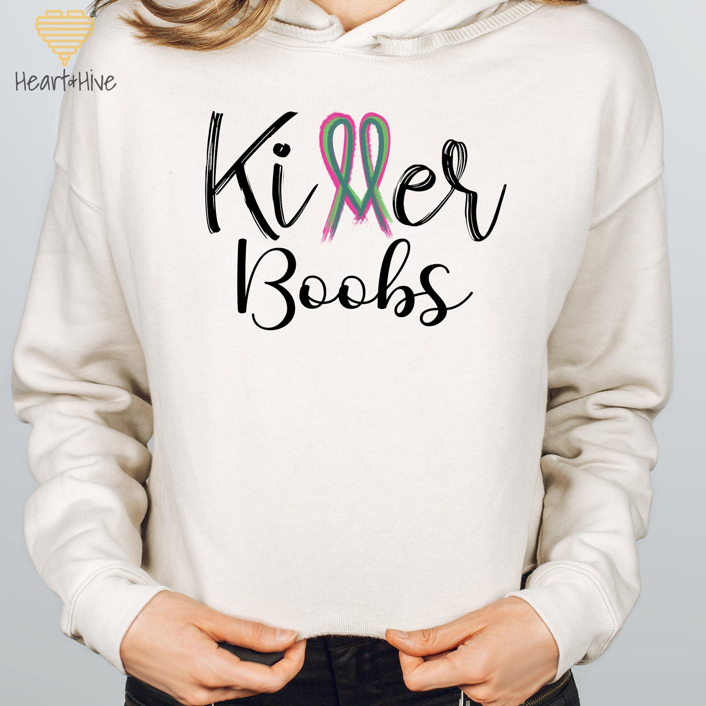 Killer Tits, Boobs or Tatas Metastatic Breast Cancer // Crop Hoodie & Crew Fleece // 2 COLORS