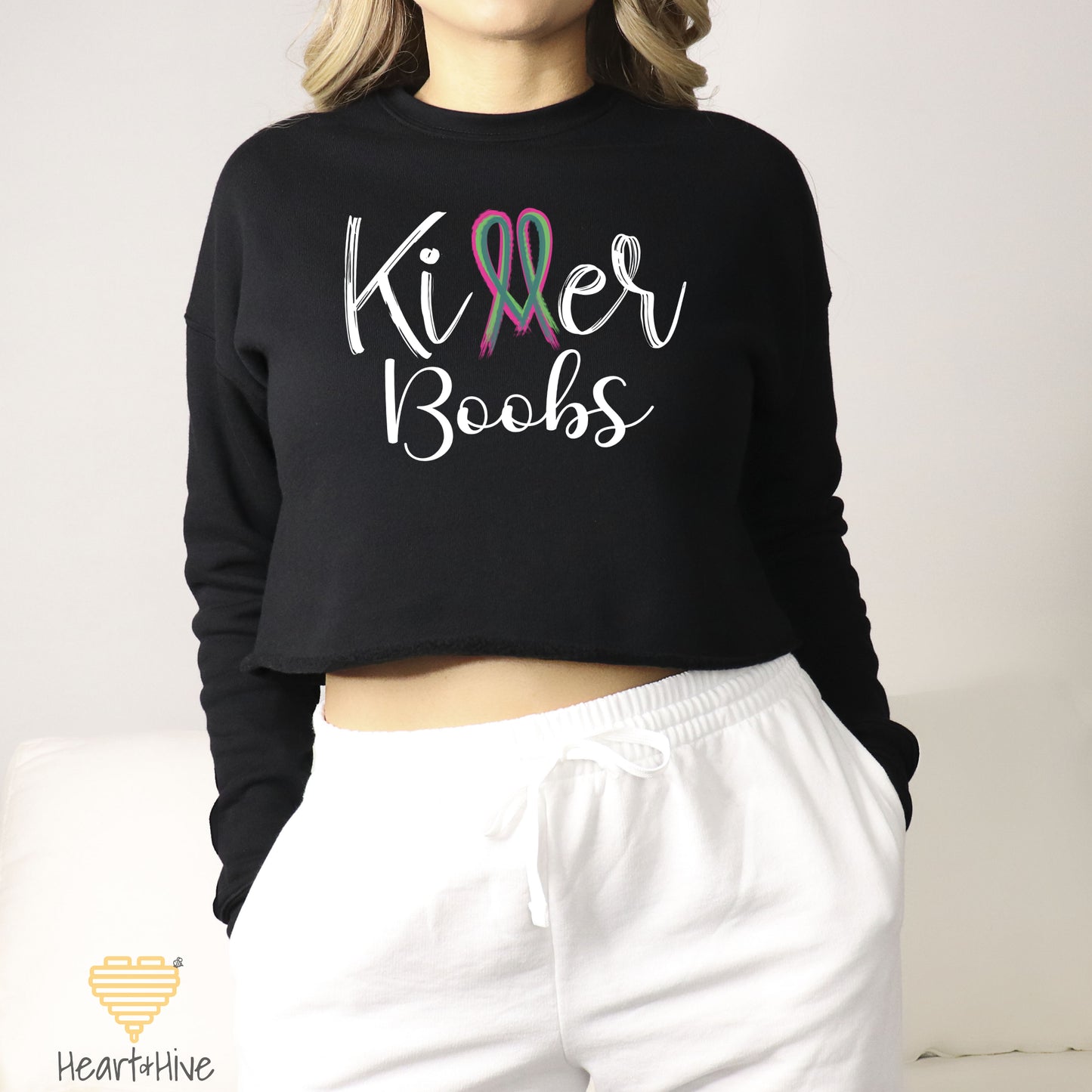 Killer Tits, Boobs or Tatas Metastatic Breast Cancer // Crop Hoodie & Crew Fleece // 2 COLORS