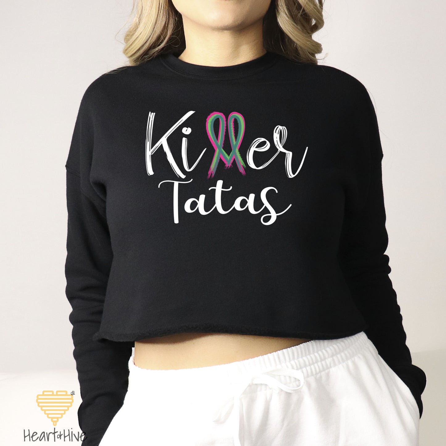 Killer Tits, Boobs or Tatas Metastatic Breast Cancer // Crop Hoodie & Crew Fleece // 2 COLORS