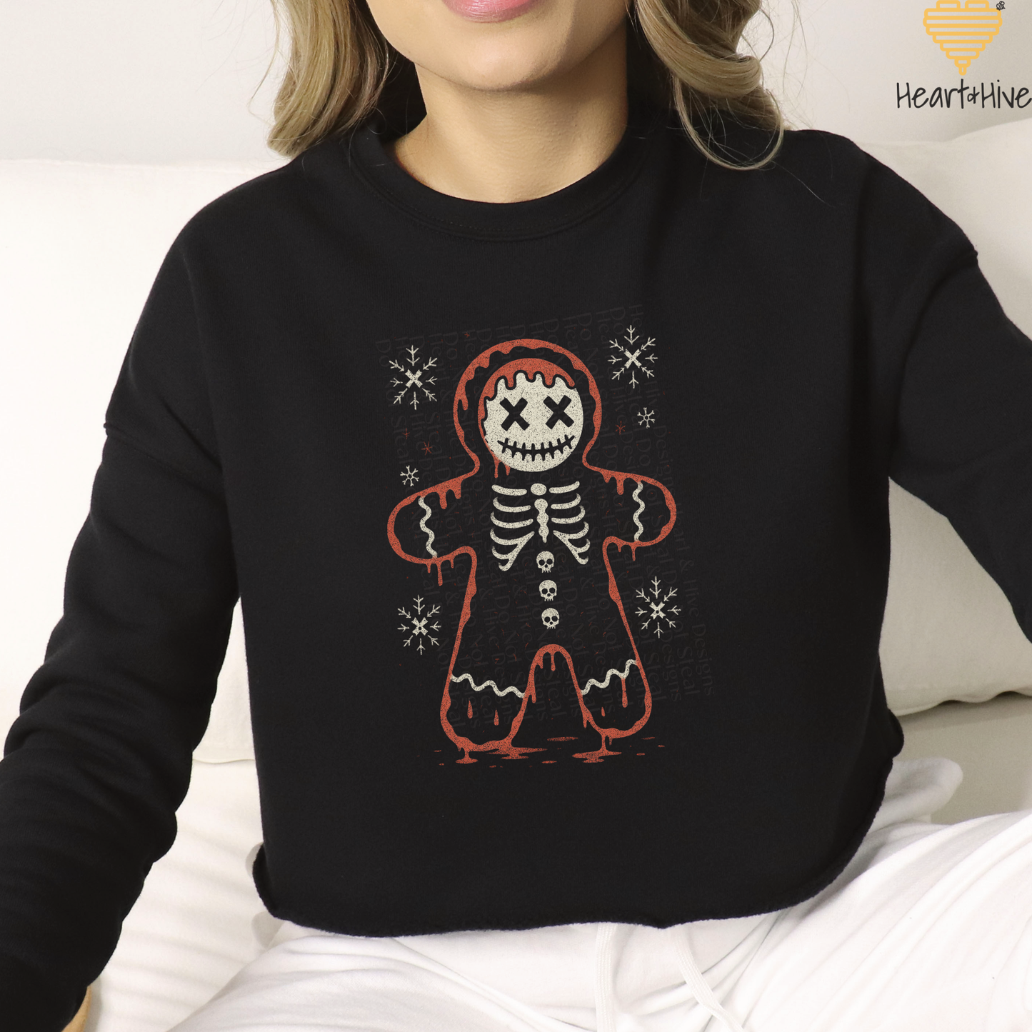 Creepy-Cute Skeleton Gingerbread // BLACK