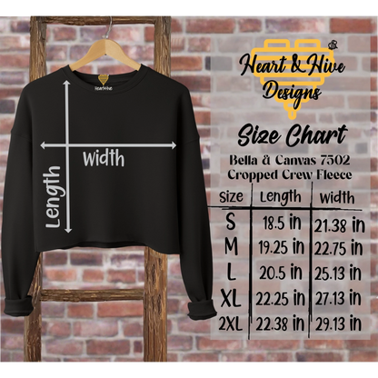 Ho Ho Holy Shit What a Year // Crop Crew Fleece // BLACK