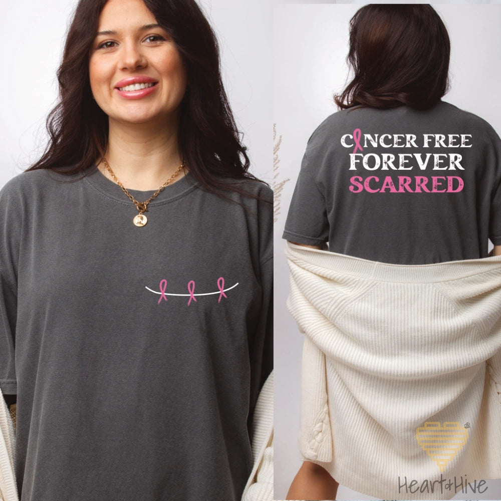 Right Mastectomy Forever Scarred // Unisex Tee // 4 COLORS