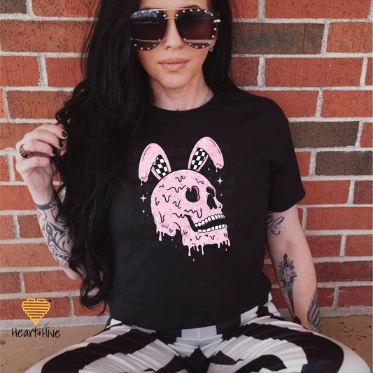 Skeleton Bunny Tee • Spooky Cute Easter Hoodie • Spring Crop Fleece • Animal Lover Racerback Tank • Gothic Pink Rabbit Top